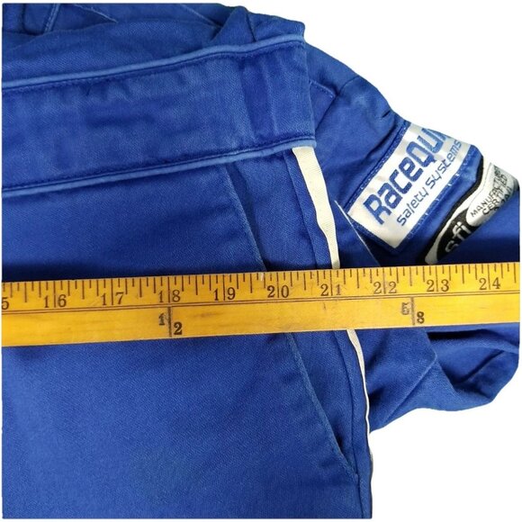 Race Quip Safety Systems Vtg Overall One-Piece Racing Fire Jumpsuit, Size XL - Picture 6 of 9